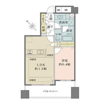 パークホームズ文京千石ステーションアリーナの間取図
