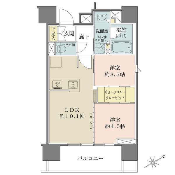リビオレゾン松戸ステーションプレミアの間取図