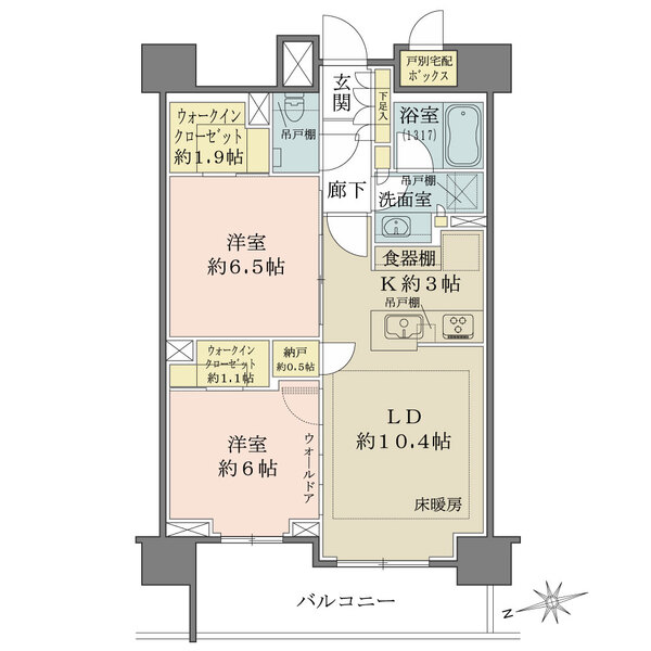 ザ・パークハウス松戸本町の間取図