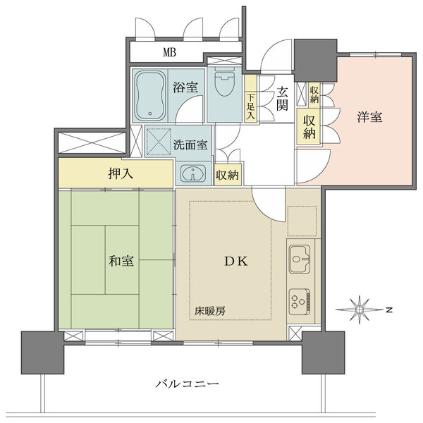ウエルタワー深川の間取図