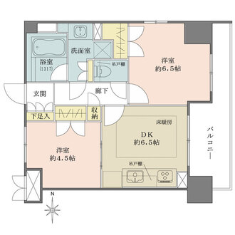 デュオシティ上野松が谷の間取図