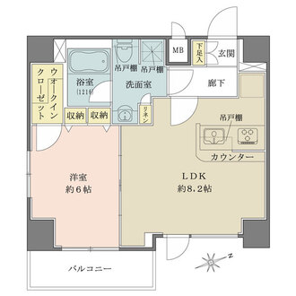 REALIZE浅草の間取図