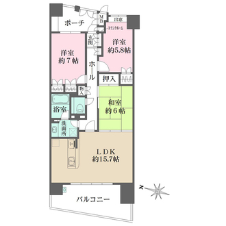 エールの丘の間取図