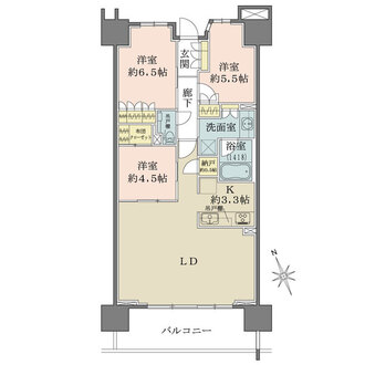 AQUA VISTA（アクアヴィスタ）の間取図