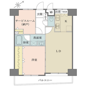 ライオンズマンション船橋本町通りの間取図