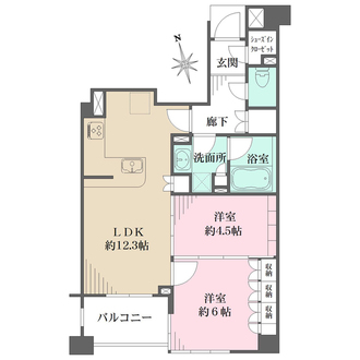 Ｄ’クラディア蒲田EASTの間取図