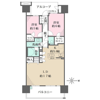 東京フロンティアシティ　アーバンフォートイーストブロックの間取図