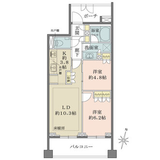 パークハウス千石丸山町の間取図