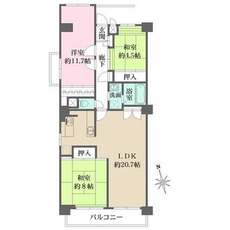 新松戸西パークハウスの間取図