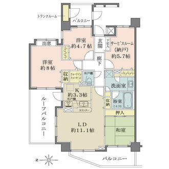 サニーコート東日暮里の間取図