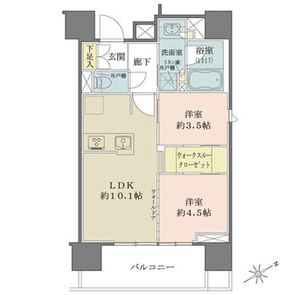 リビオレゾン松戸ステーションプレミアの間取図