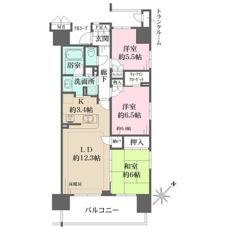 マインループの間取図