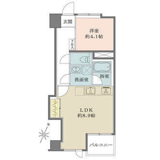 鶯谷日伸ハイツの間取図