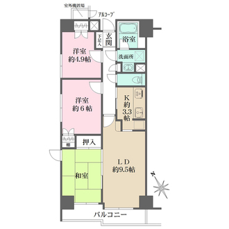 藤和シティコープ町屋IIの間取図