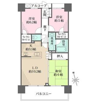藤和シティホームズ北千住リアルステージの間取図
