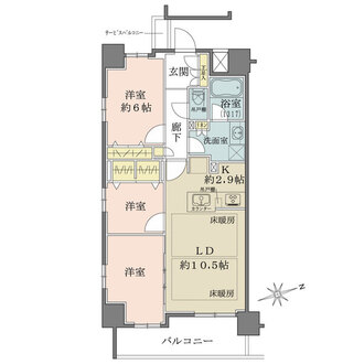 クリオ入谷の間取図