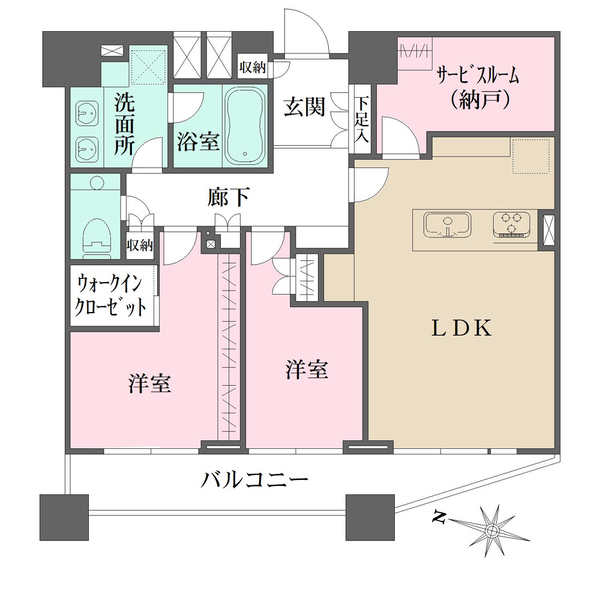 ファーストリアルタワー新宿の間取図