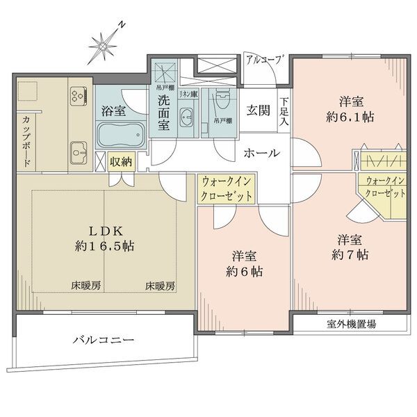 ライオンズヒルズ参宮橋の間取図