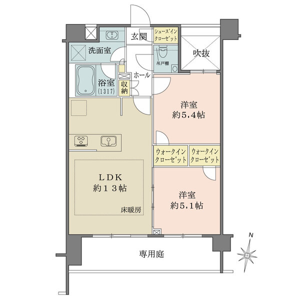 サンウッド代々木西参道の間取図