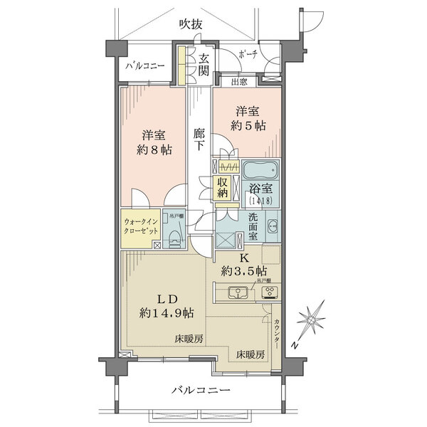 代々木デュープレックスの間取図