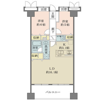 コスモ参宮橋パークビューの間取図