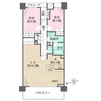 藤和北江古田公園ホームズAIRPLACEの間取図