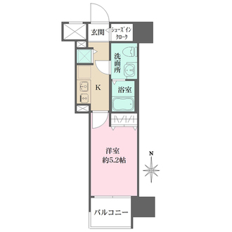 グローベル新大久保マスターズゲートの間取図