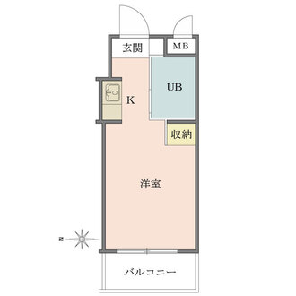 エヴェナール落合の間取図