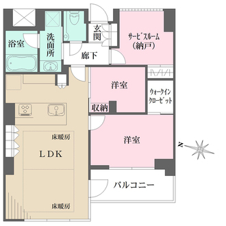 ジェイパーク目黒IVの間取図