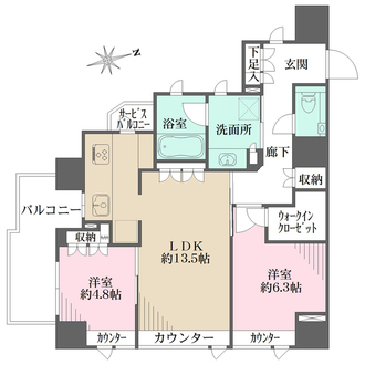 シャリエ神宮外苑の間取図