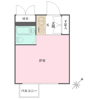 日興パレス新宿PART5の間取図