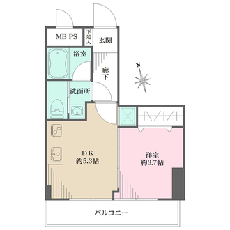 シャンボール新宿の間取図