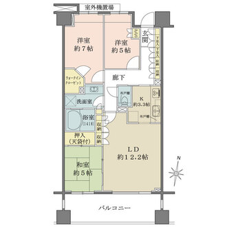 パークハウス豊田多摩平の間取図