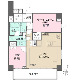 ピアース東北沢の間取図