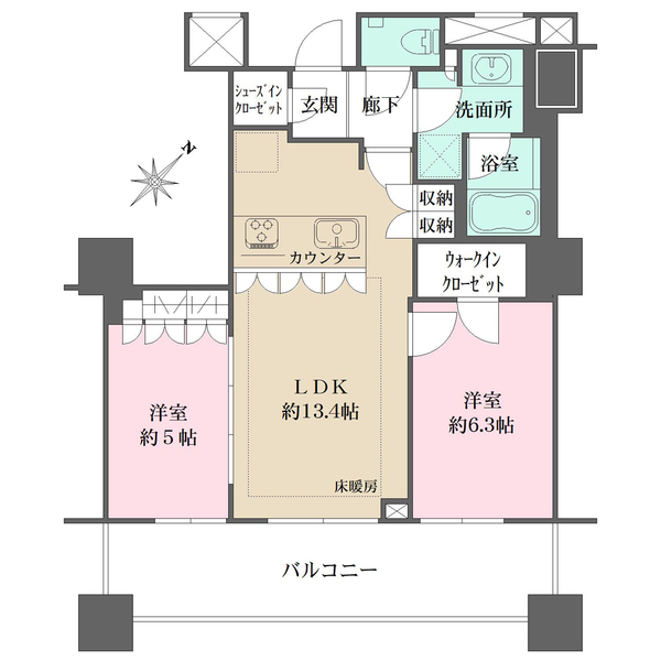 アトラスタワー町田の間取図