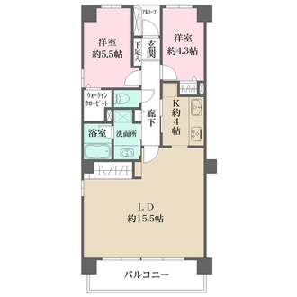ファミール調布の間取図