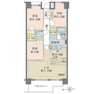 ザ・パークハウス狛江の間取図