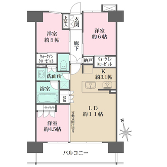 クレアホームズ町田の間取図