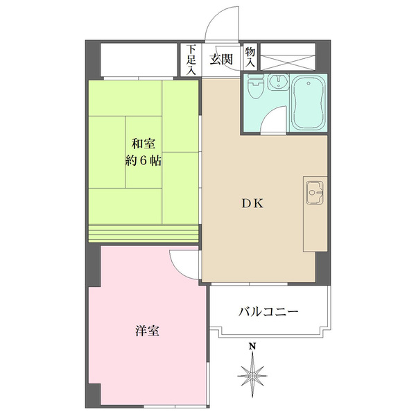 チサンマンション板橋の間取図