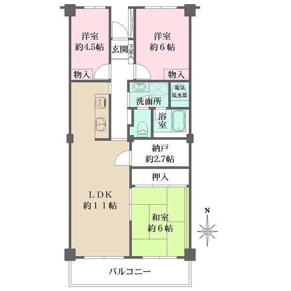 サンシティの間取図