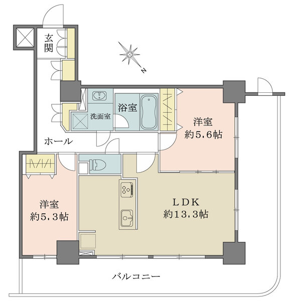 ステーションフロントタワーの間取図