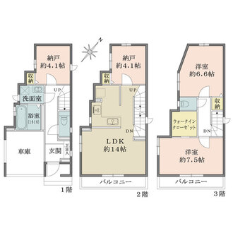 A号棟の間取図