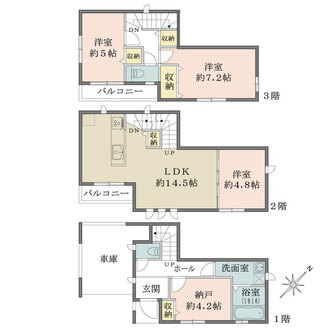 C号棟の間取図