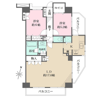 クリオ川越壱番館の間取図