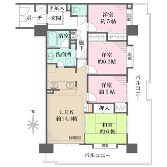 ローヤルシティ本川越の間取図