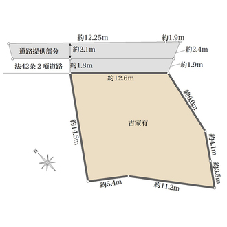 板橋区前野町6丁目土地の間取図