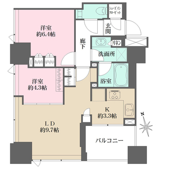 シティタワー池袋ウエストゲートの間取図