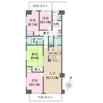 ファミール入間の間取図