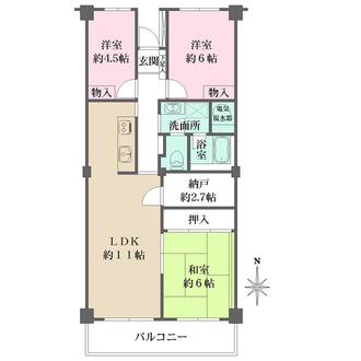 サンシティの間取図