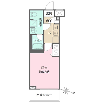 スクエアシティ鶴見フェルクルールの間取図
